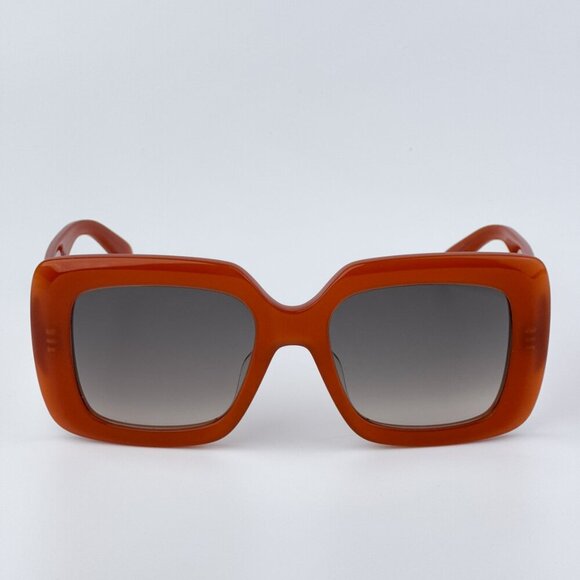 Celine CL40263I 42F 3 DOTS BRAND NEW Sunglasses Orange Gradient Brown Women - Picture 3 of 9